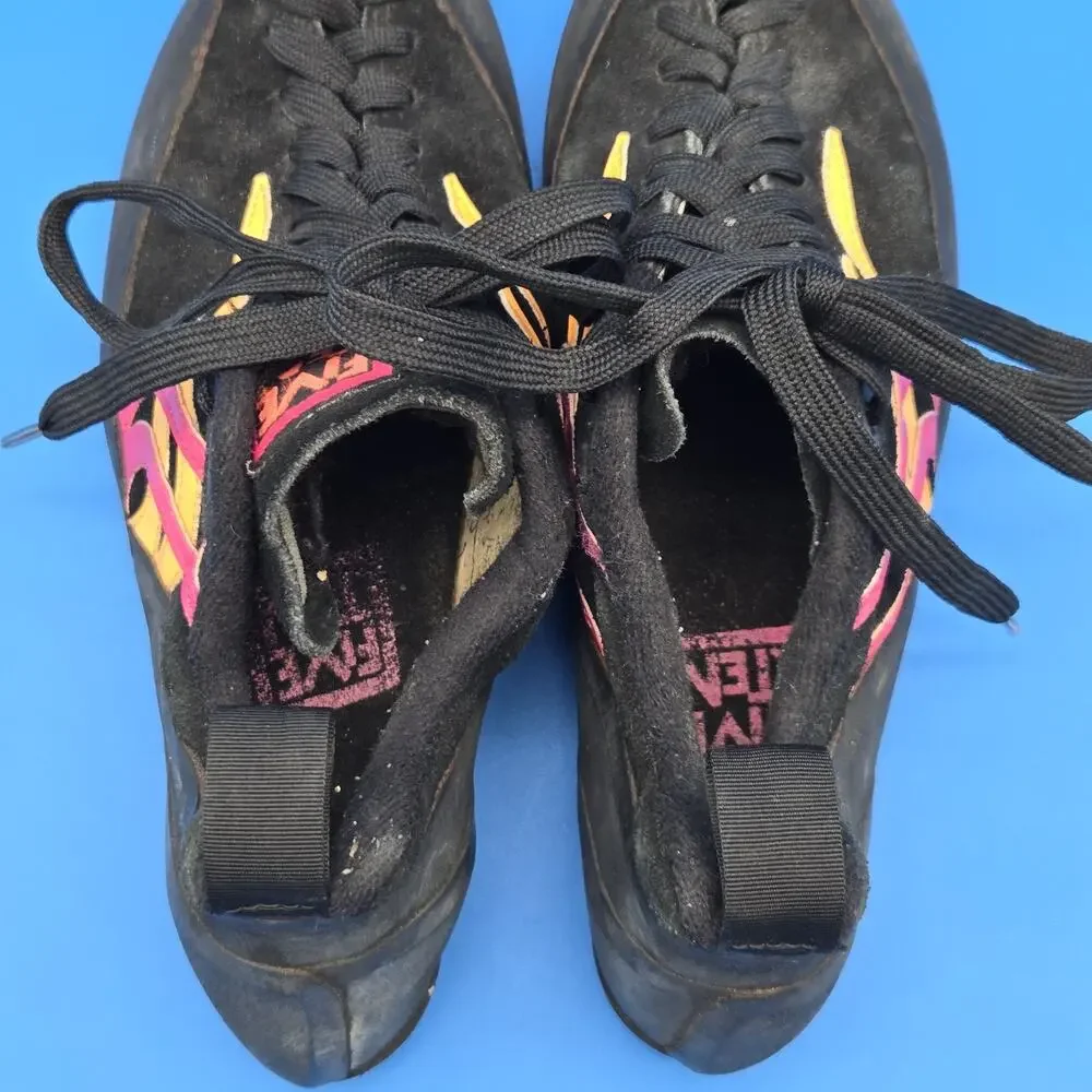Five Ten Stealth C4 Climbing Shoes Mens US 9.5 Black Pink Orange Run Small